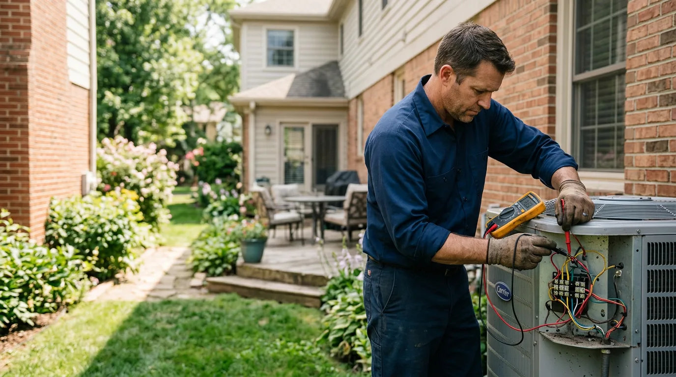 HVAC technician working near Morland, KS